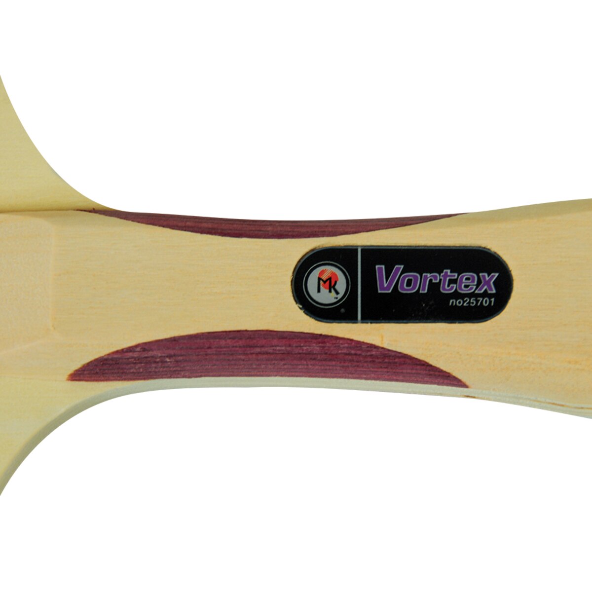 Vortex Racket (Pips-out 1.5mm): Close-up of handle
